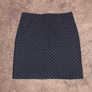 Loft navy blue pencil skirt